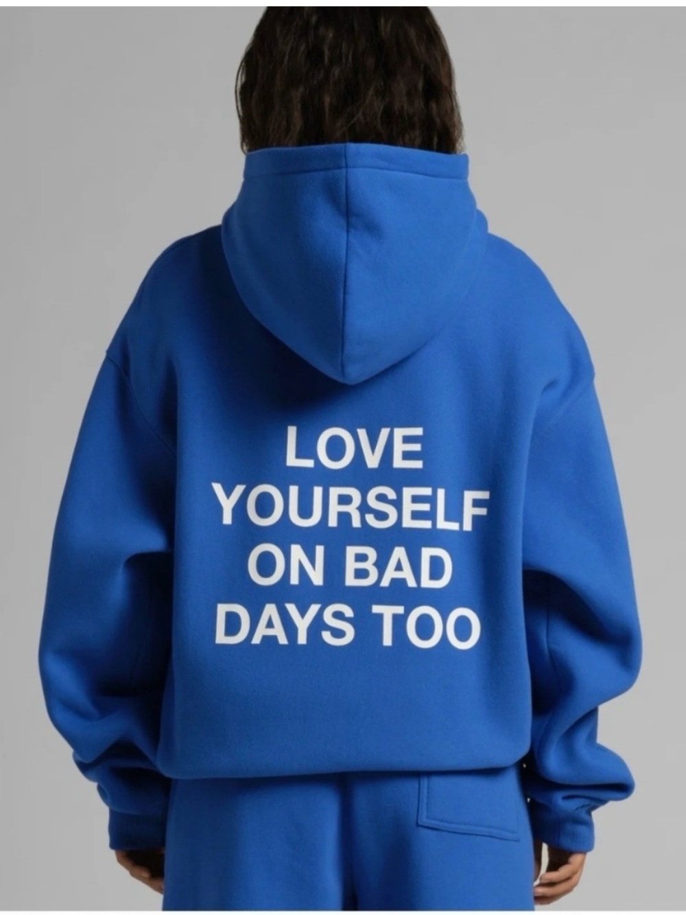Comfrt x We're Not Really Strangers Blue Crewneck Hoodie